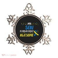 Son Down Right Awesome Down Syndrome Awareness Family Match Ornament thumb 0