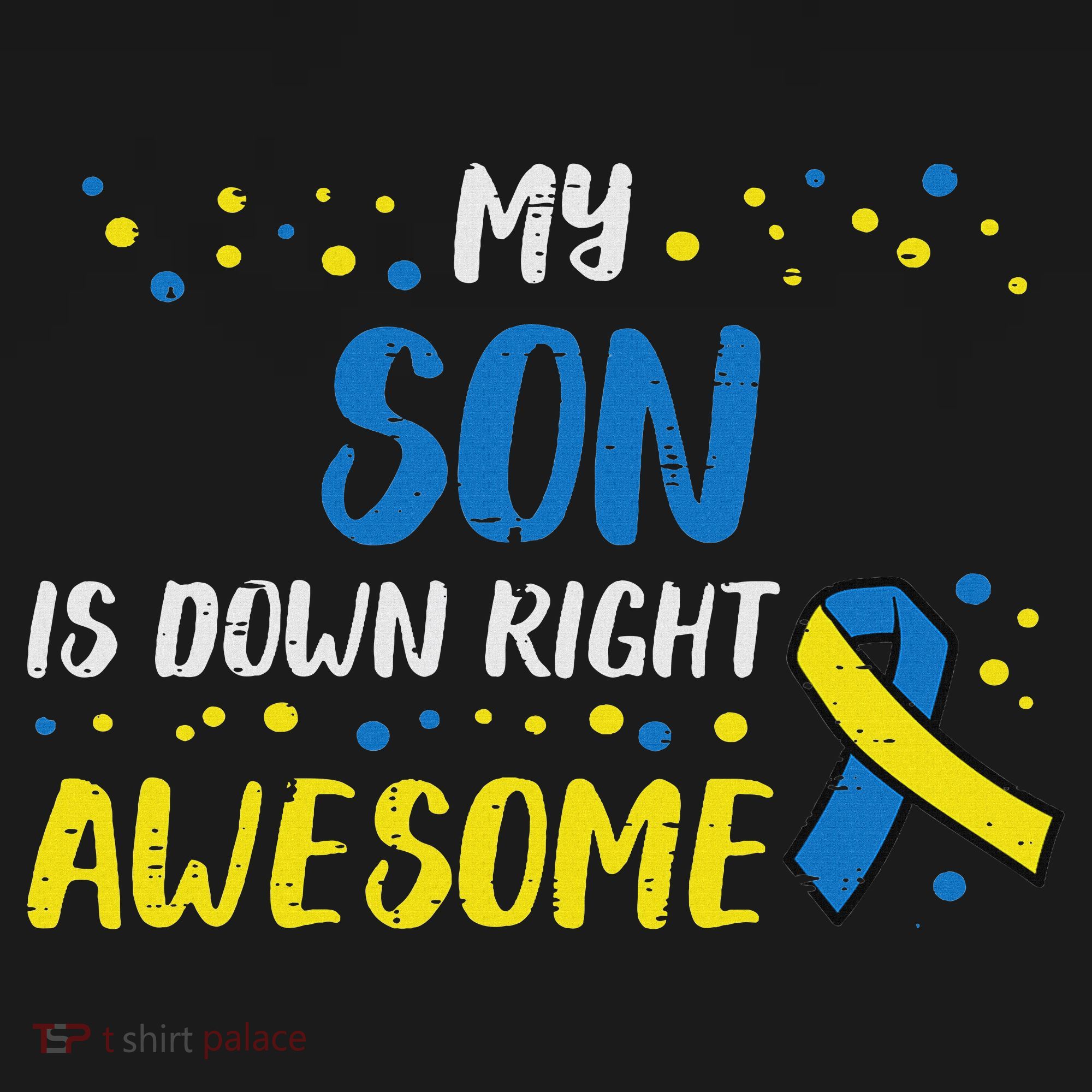 Son Down Right Awesome Down Syndrome Awareness Family Match Women's Tank Top