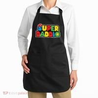 Super Daddio Retro Video Game Fathers Day Dad Gaming Apron thumb 2