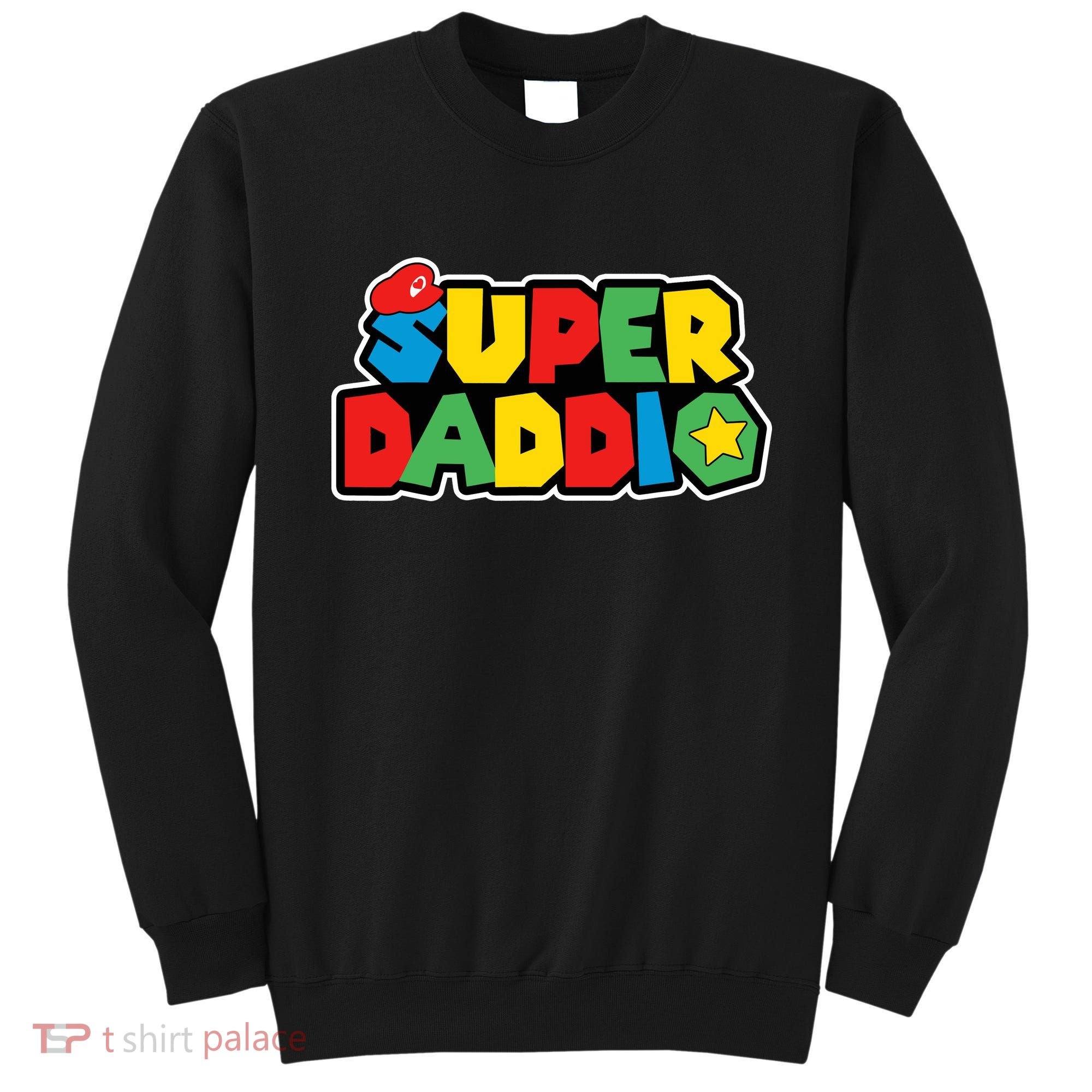 Super Daddio Retro Video Game Fathers Day Dad Gaming Sweatshirt