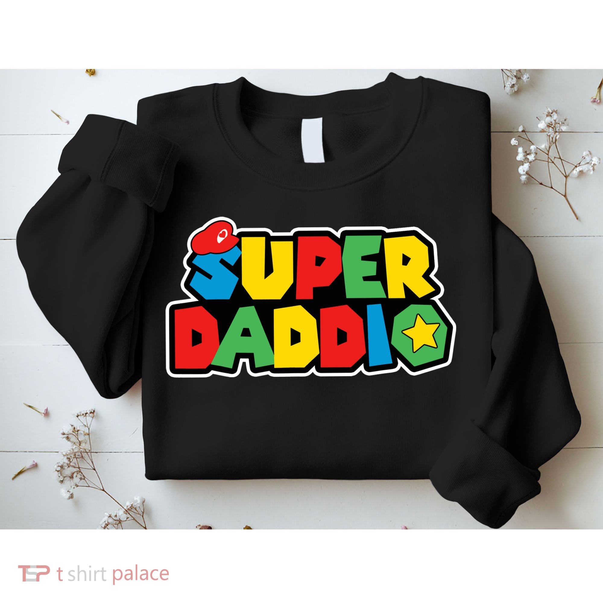 Super Daddio Retro Video Game Fathers Day Dad Gaming Sweatshirt