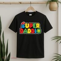 Super Daddio Retro Video Game Fathers Day Dad Gaming T-Shirt thumb 2