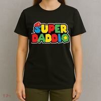Super Daddio Retro Video Game Fathers Day Dad Gaming T-Shirt thumb 4