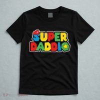 Super Daddio Retro Video Game Fathers Day Dad Gaming T-Shirt thumb 5