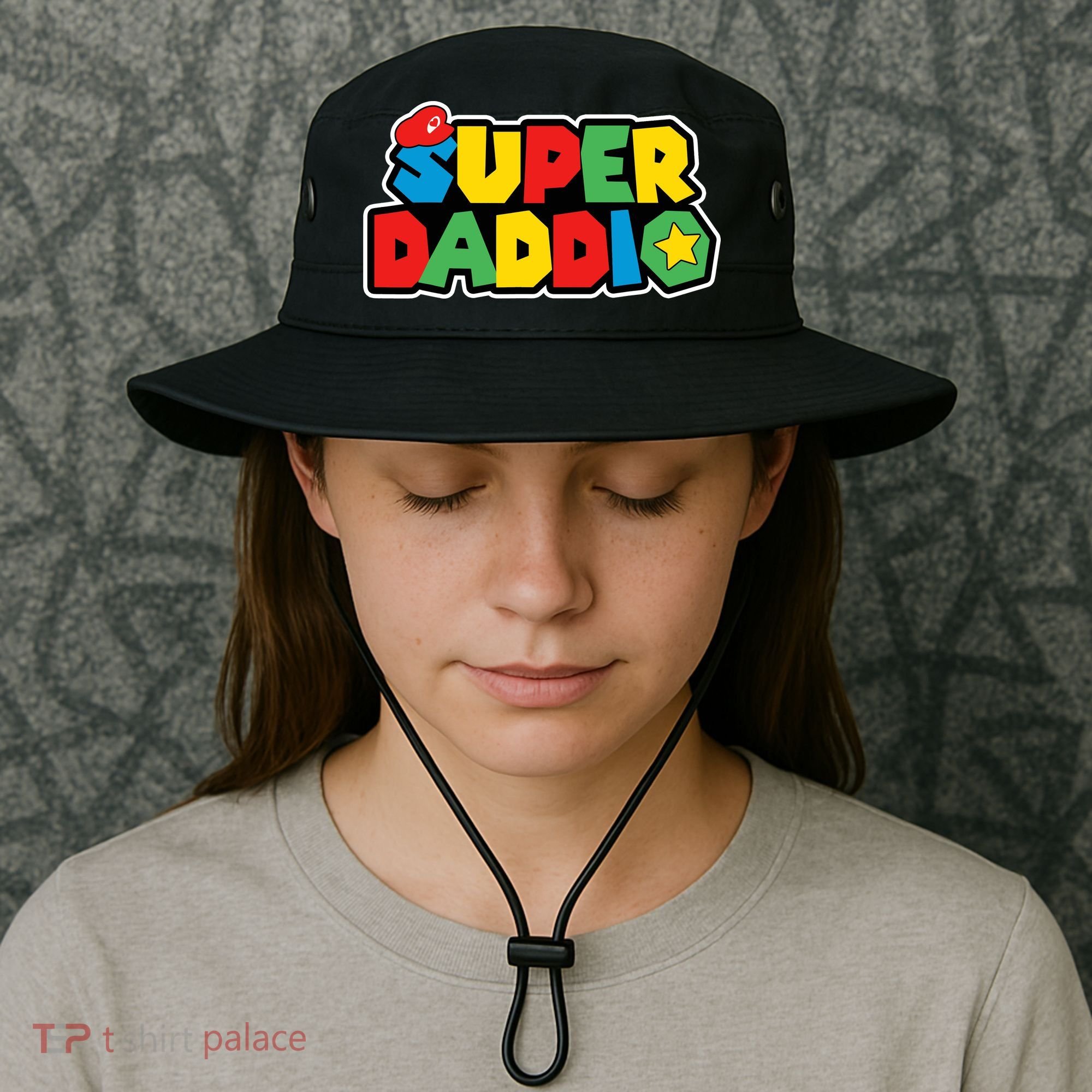 Super Daddio Retro Video Game Fathers Day Dad Gaming Bucket Hat