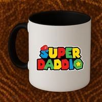 Super Daddio Retro Video Game Fathers Day Dad Gaming Coffee Mug thumb 2