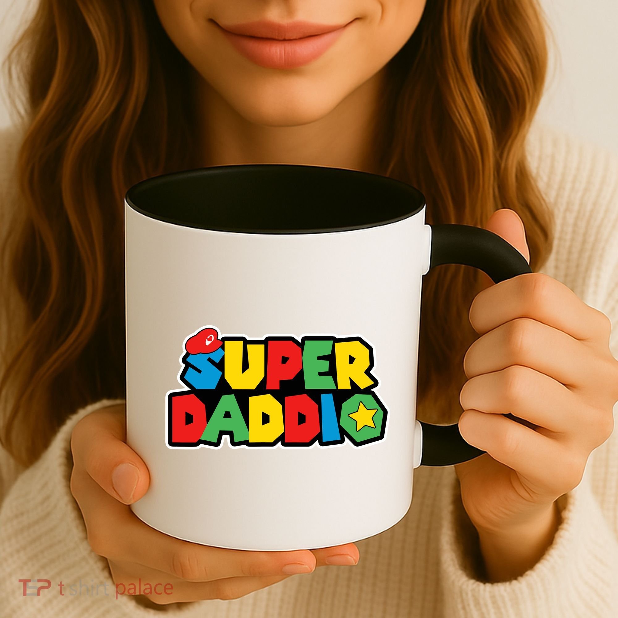Super Daddio Retro Video Game Fathers Day Dad Gaming Coffee Mug