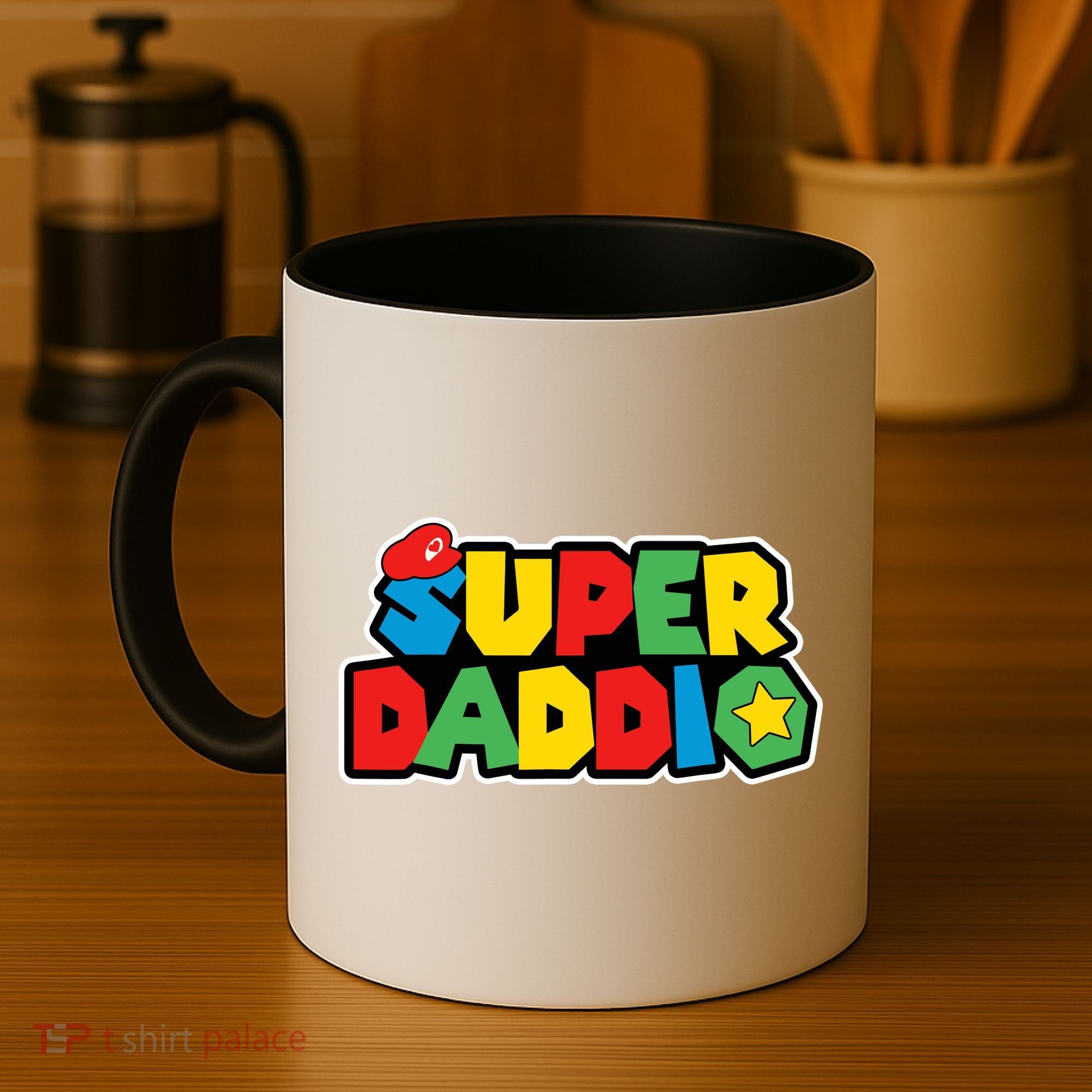 Super Daddio Retro Video Game Fathers Day Dad Gaming Coffee Mug