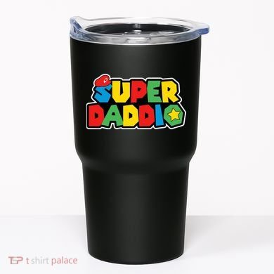 Super Daddio Retro Video Game Fathers Day Dad Gaming Tumbler