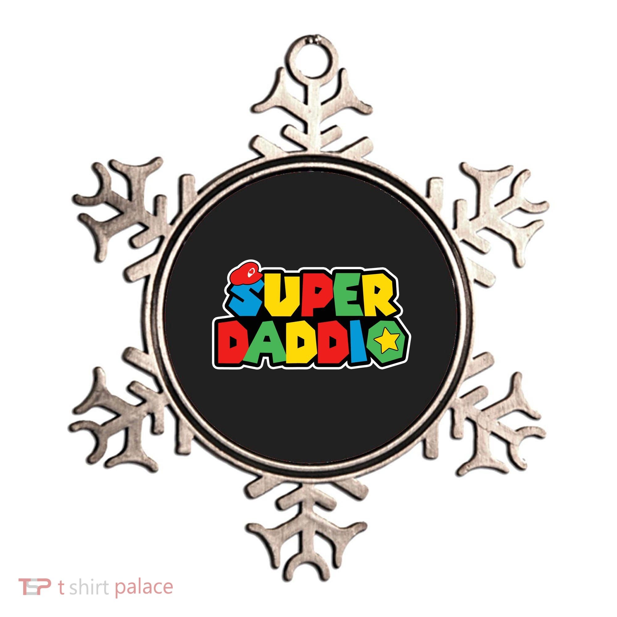 Super Daddio Retro Video Game Fathers Day Dad Gaming Ornament