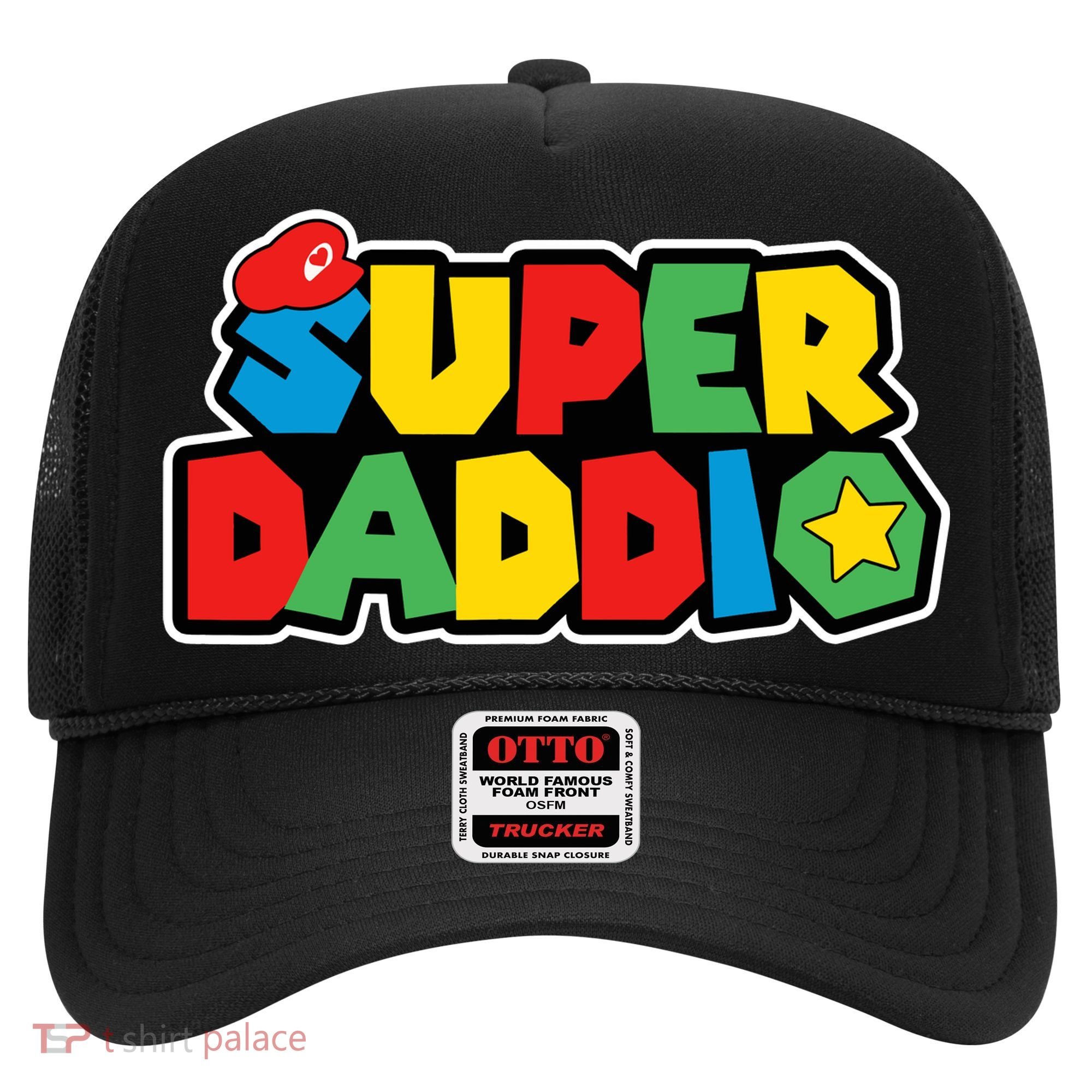 Super Daddio Retro Video Game Fathers Day Dad Gaming Hat