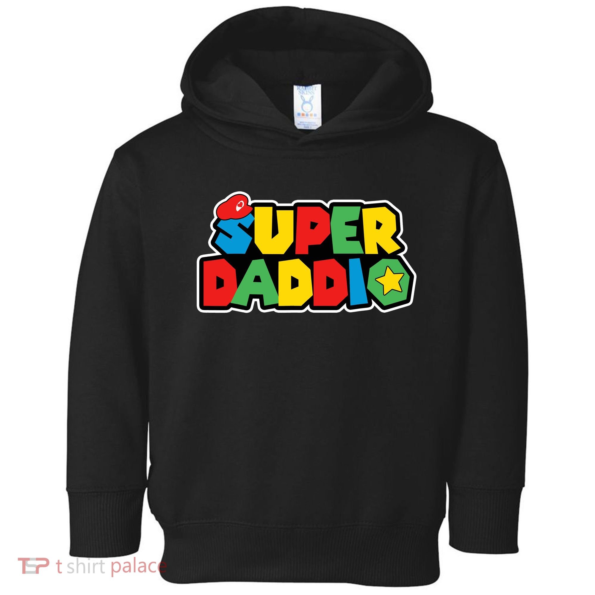 Super Daddio Retro Video Game Fathers Day Dad Gaming Toddler Hoodie