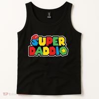 Super Daddio Retro Video Game Fathers Day Dad Gaming Tank Top thumb 2