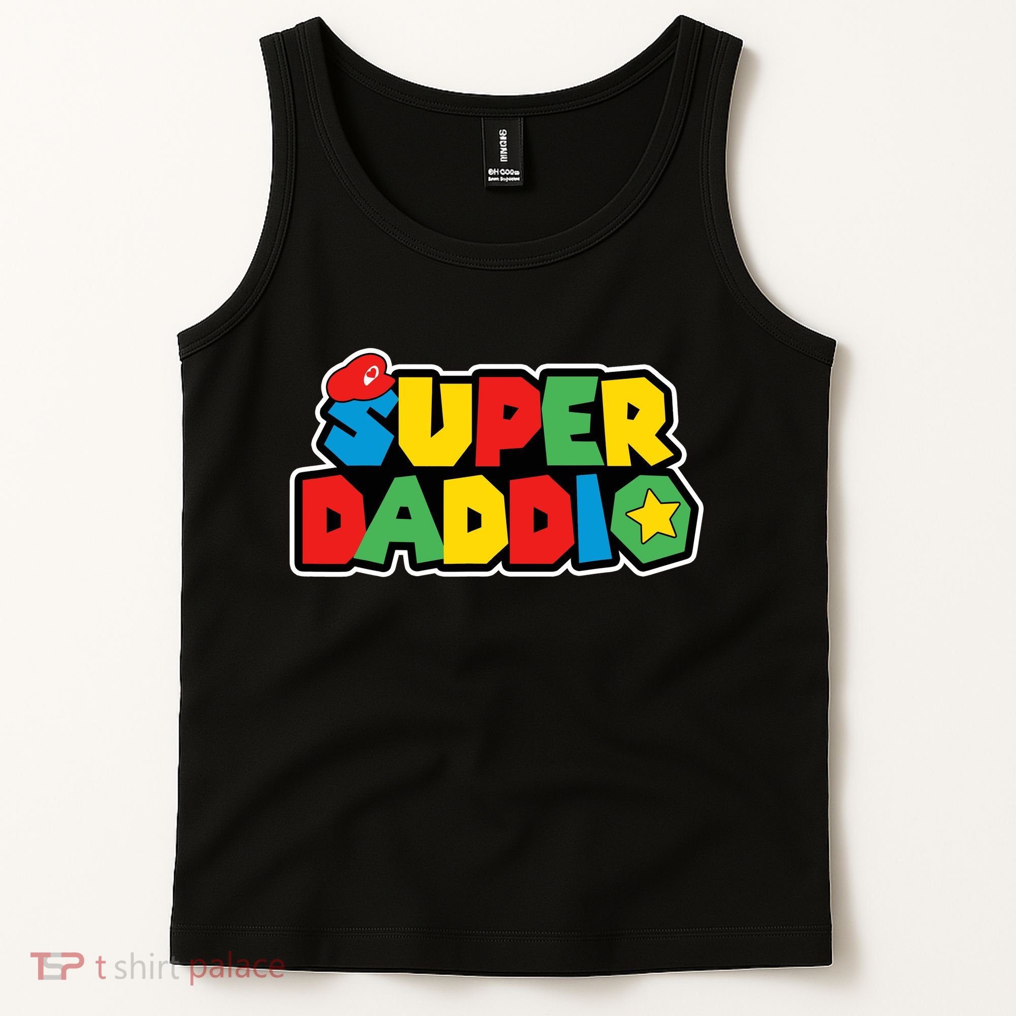 Super Daddio Retro Video Game Fathers Day Dad Gaming Tank Top