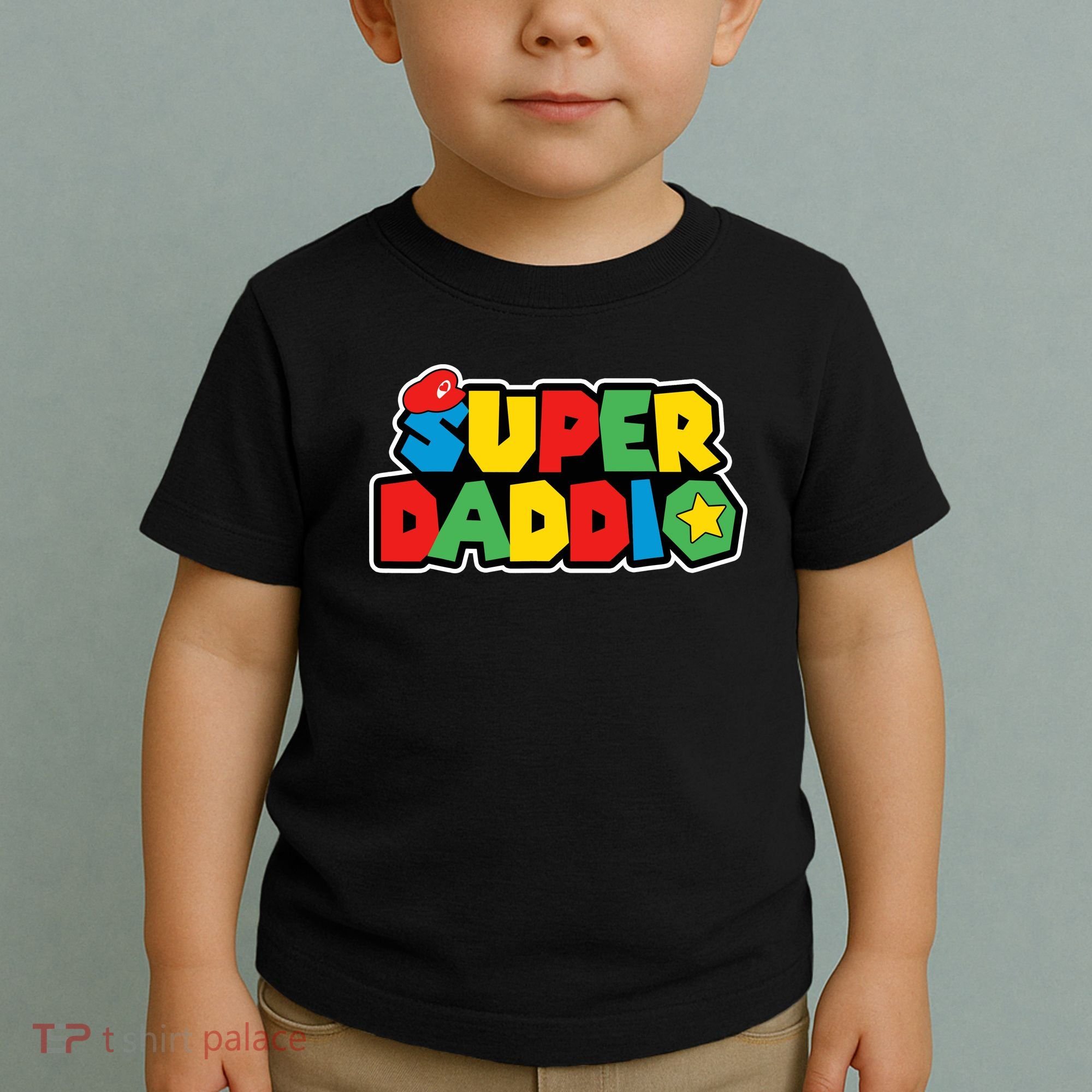 Super Daddio Retro Video Game Fathers Day Dad Gaming Toddler T-Shirt