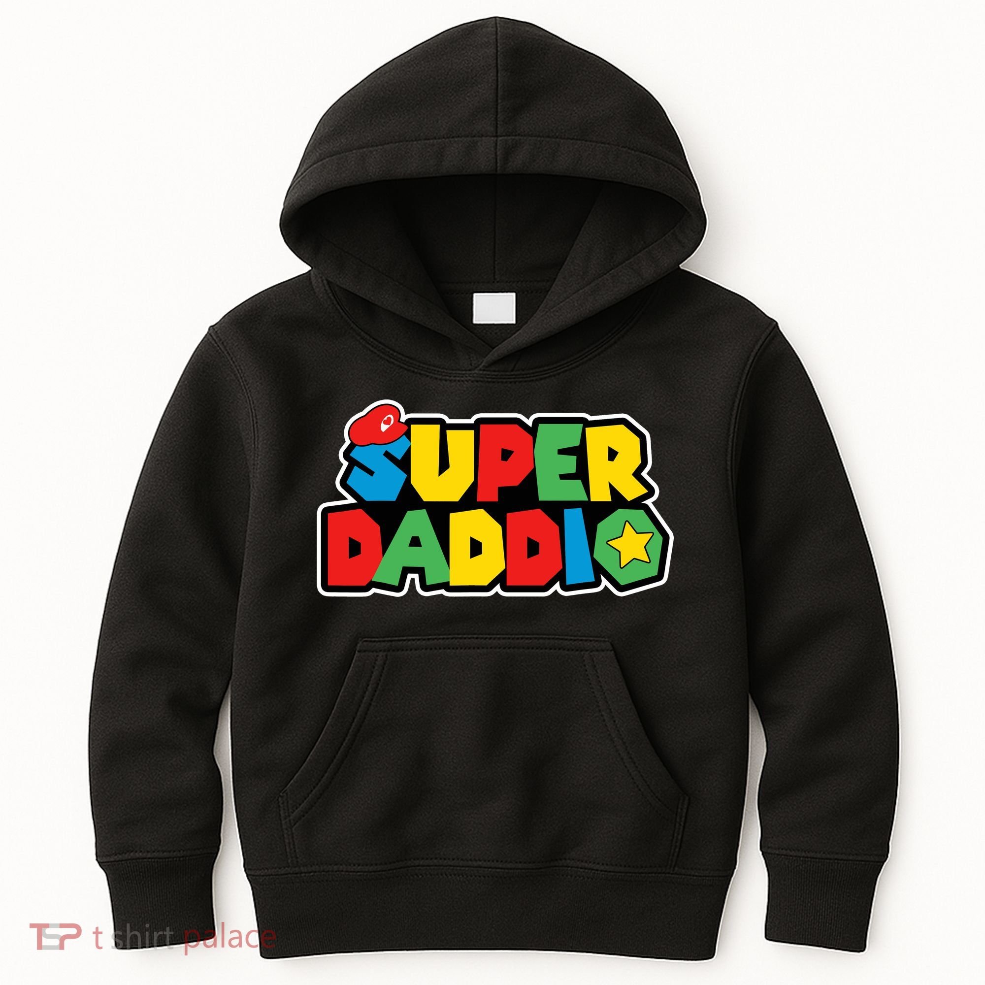 Super Daddio Retro Video Game Fathers Day Dad Gaming Kids Hoodie