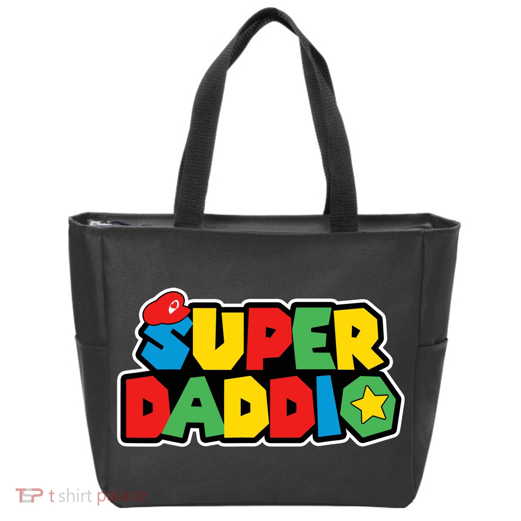 Super Daddio Retro Video Game Fathers Day Dad Gaming Tote Bag
