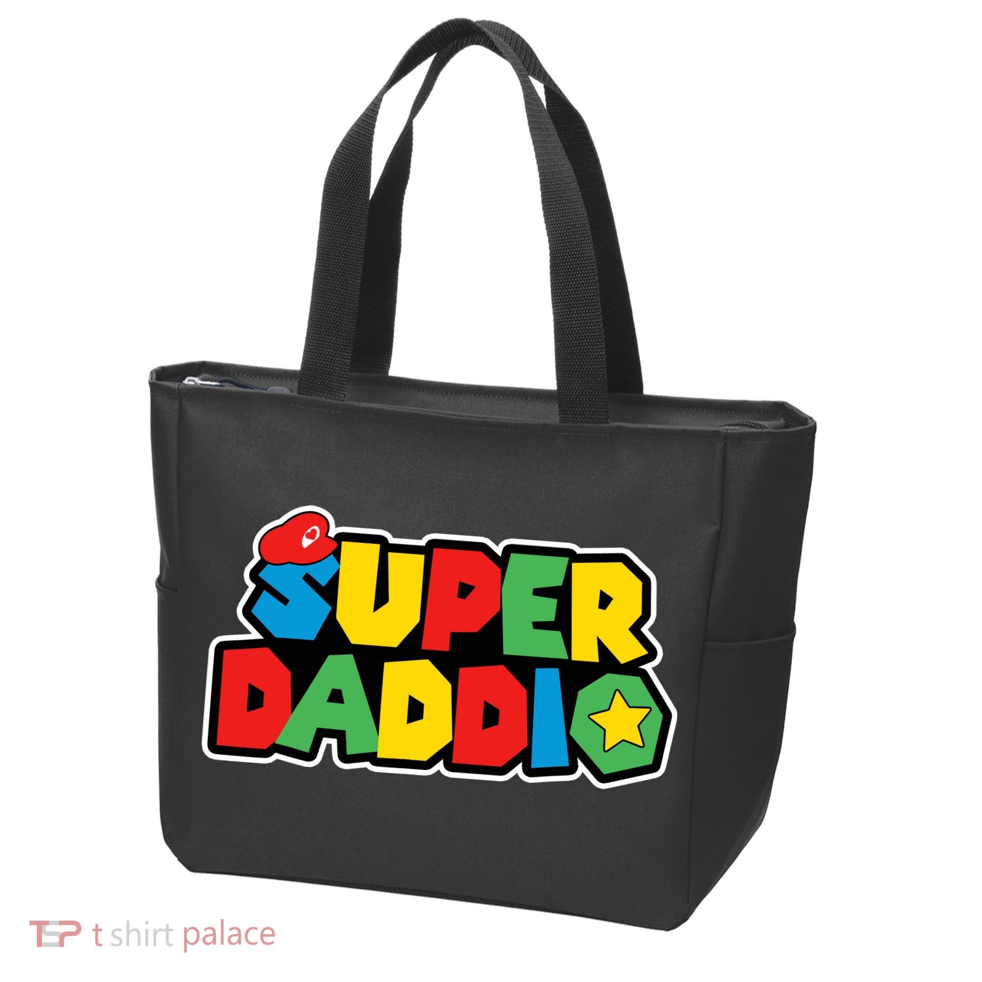 Super Daddio Retro Video Game Fathers Day Dad Gaming Tote Bag