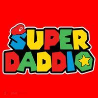 Super Daddio Retro Video Game Fathers Day Dad Gaming Santa Hat thumb 1