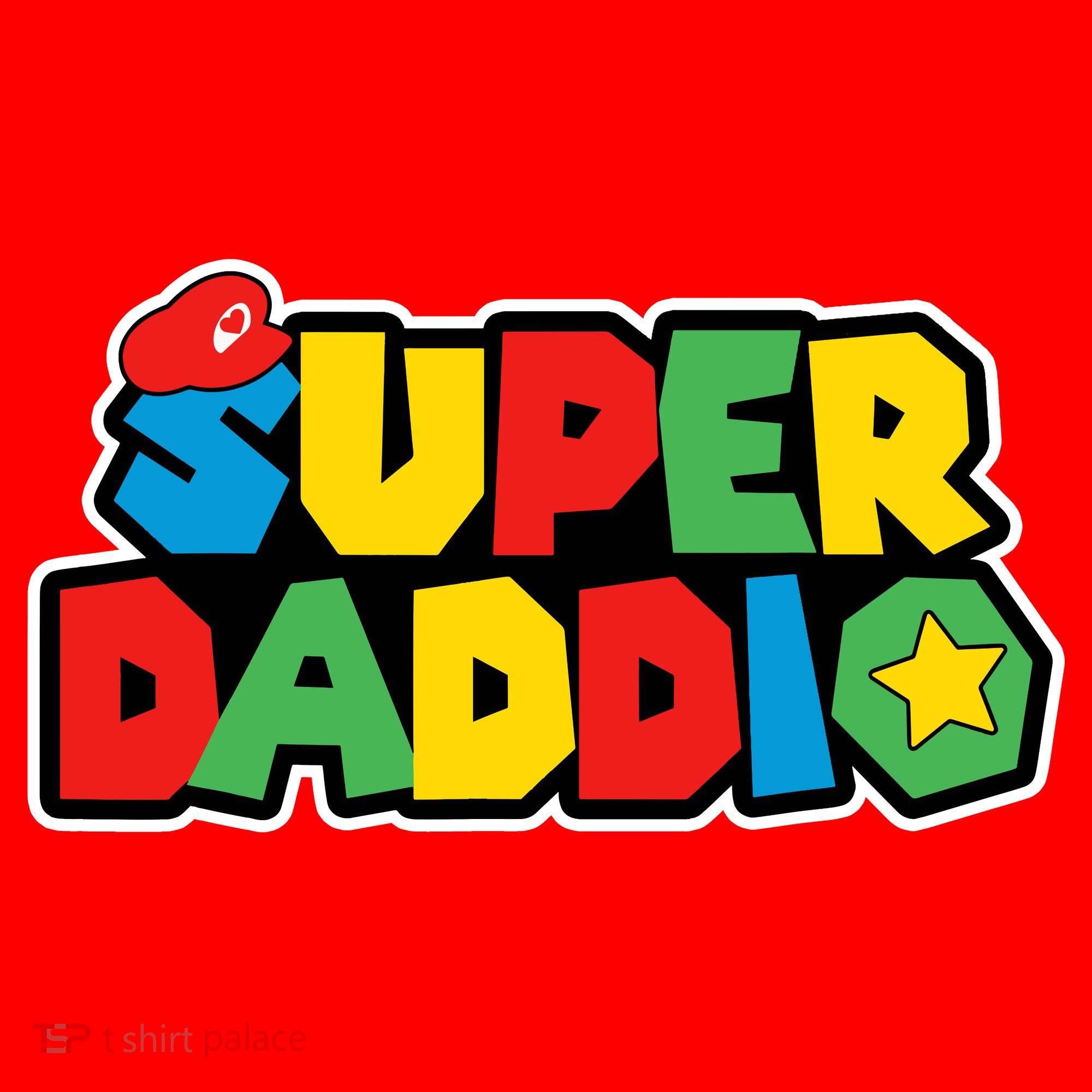 Super Daddio Retro Video Game Fathers Day Dad Gaming Santa Hat