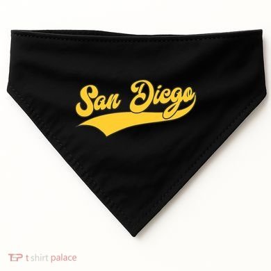 San Diego Retro Throwback Design Classic USA-Made Doggie Bandana