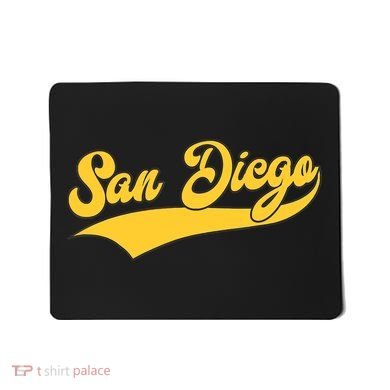 San Diego Retro Throwback Design Classic Mousepad