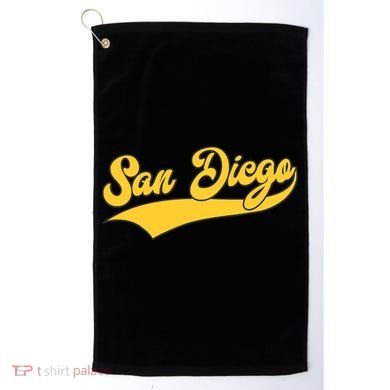San Diego Retro Throwback Design Classic Golf Towel