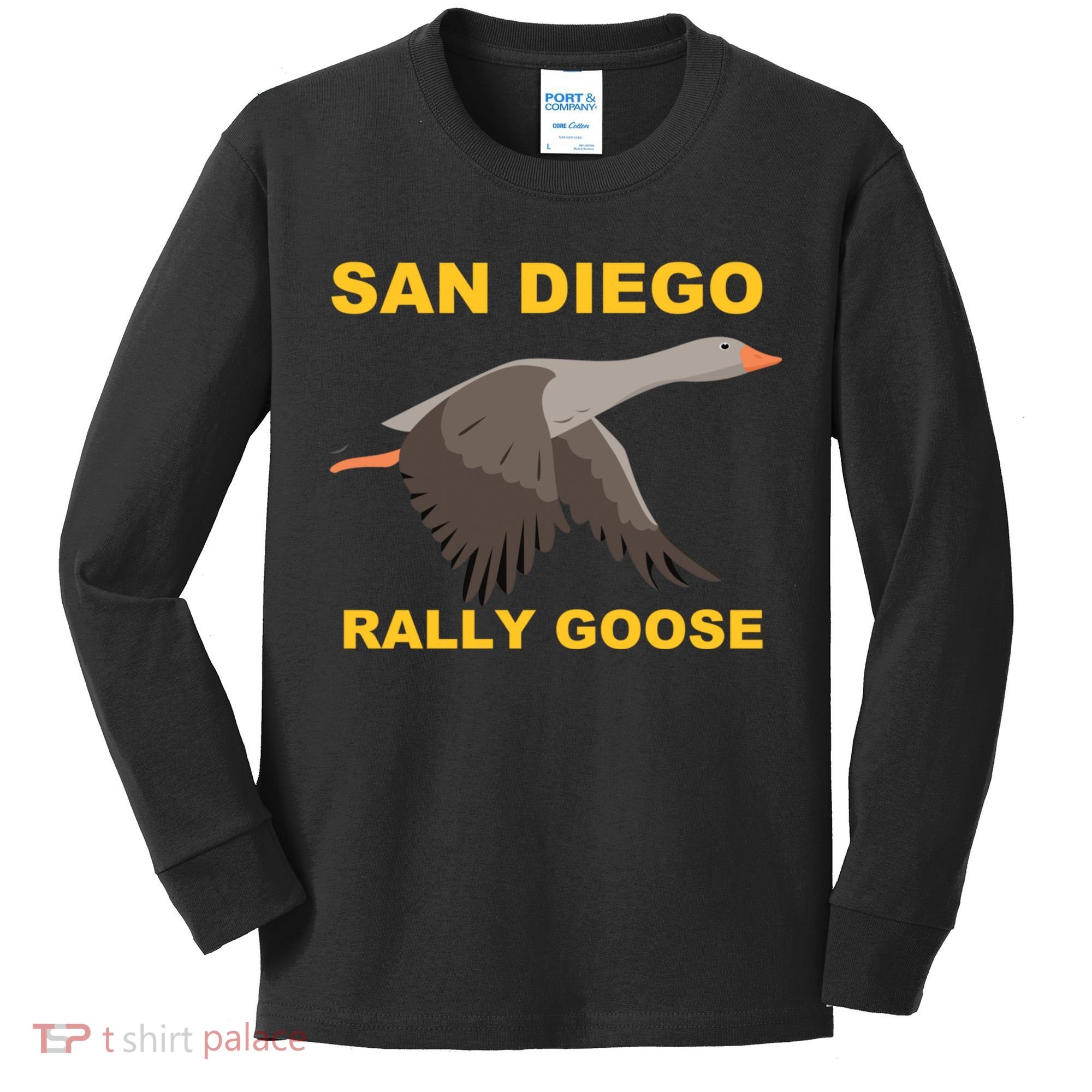 San Diego Rally Goose LFGSD Baseball Kids Long Sleeve Shirt