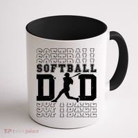 Softball Dad Coffee Mug thumb 1