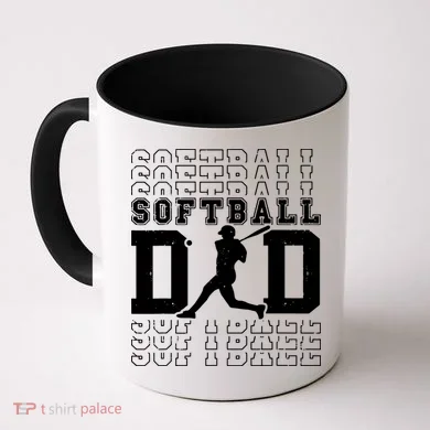 Softball Dad Coffee Mug