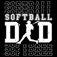 Softball Dad Ornament thumb 1