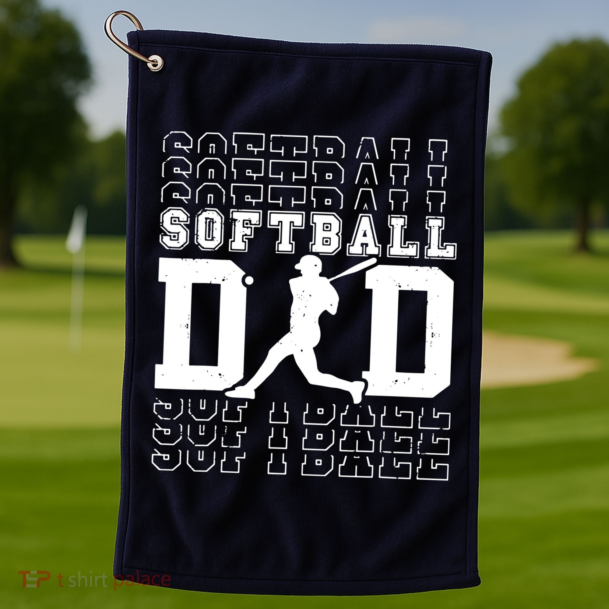 Softball Dad Golf Towel