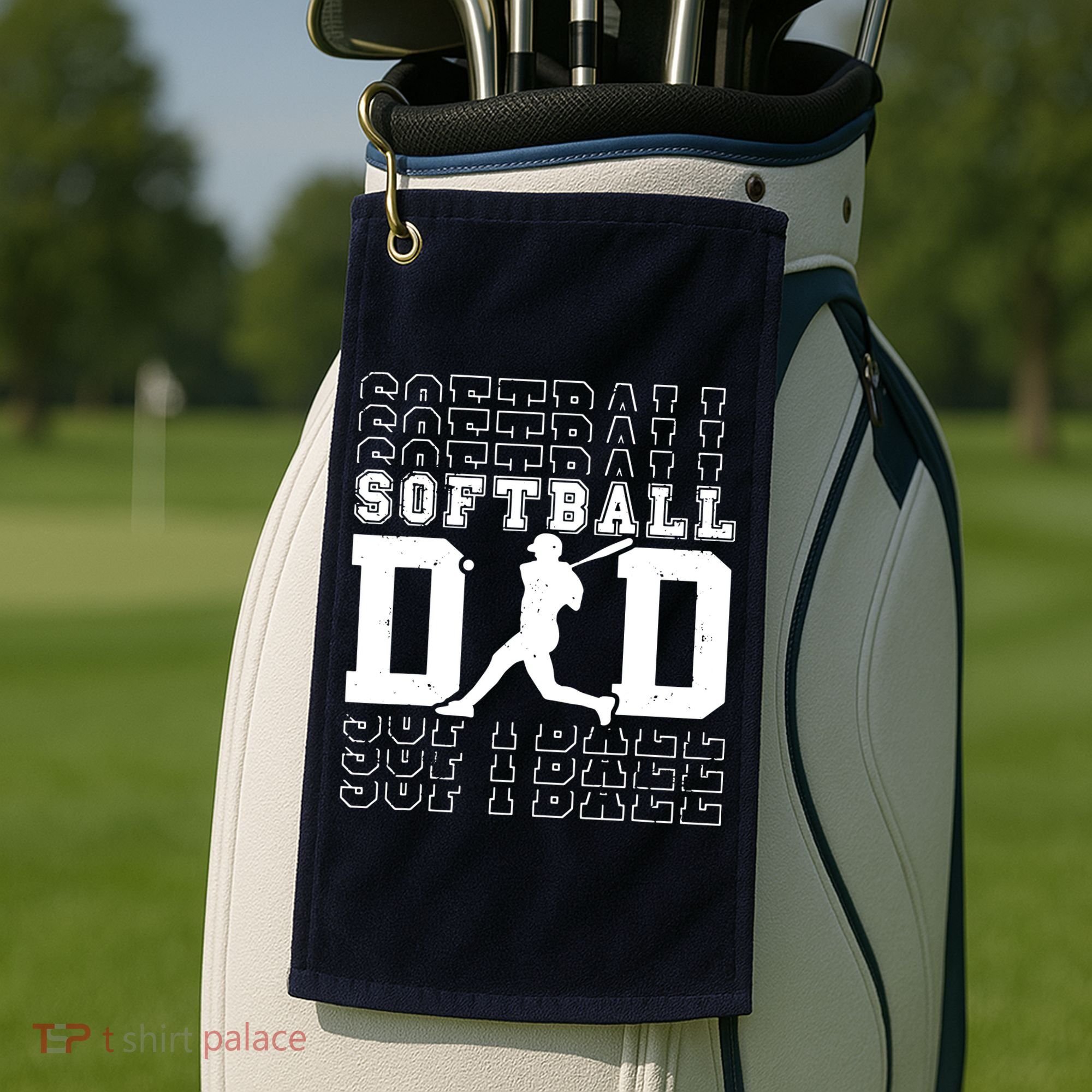 Softball Dad Golf Towel