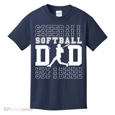 Softball Dad Kids T-Shirt