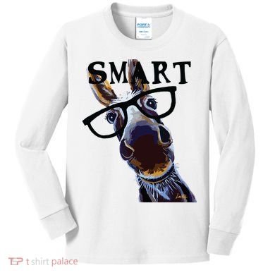 Smart Donkey Smart Donkey Kids Long Sleeve Shirt