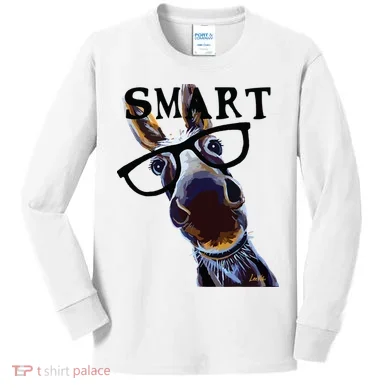 Smart Donkey Smart Donkey Kids Long Sleeve Shirt