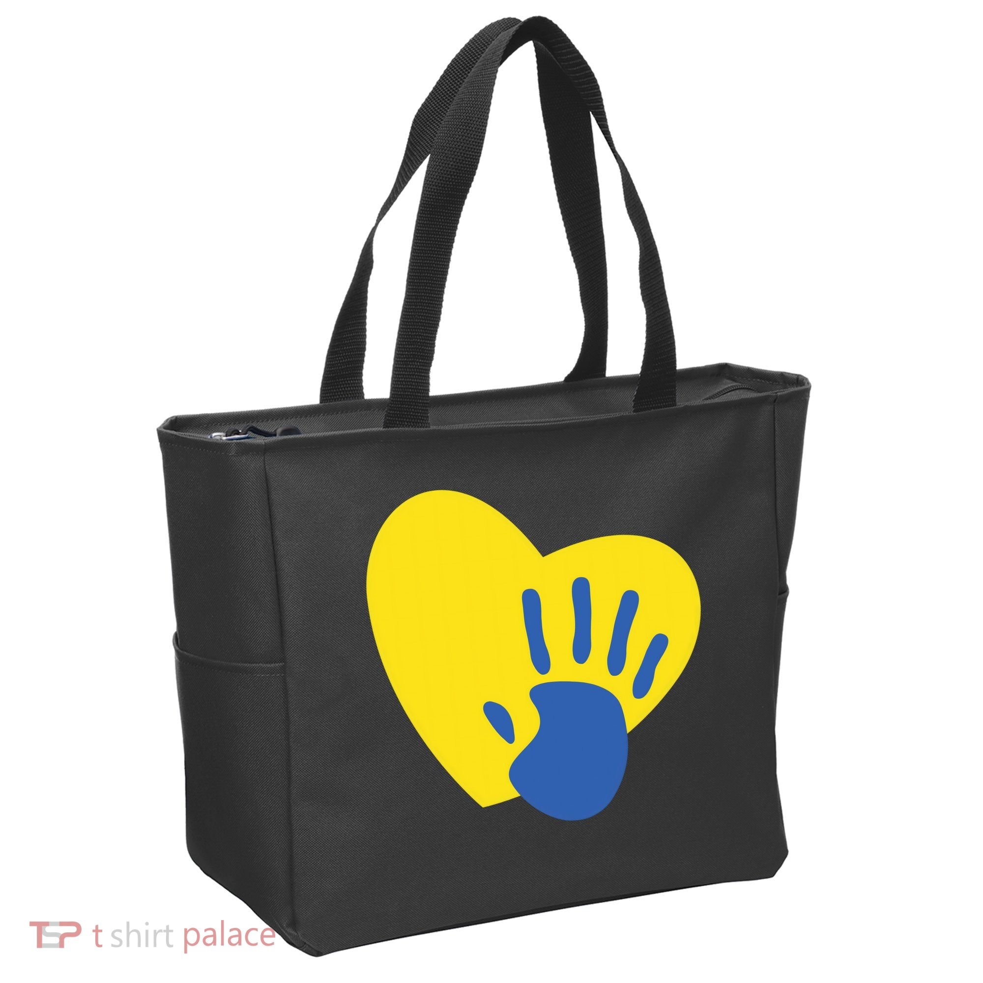 Support Down Syndrome Heart Awareness Tote Bag