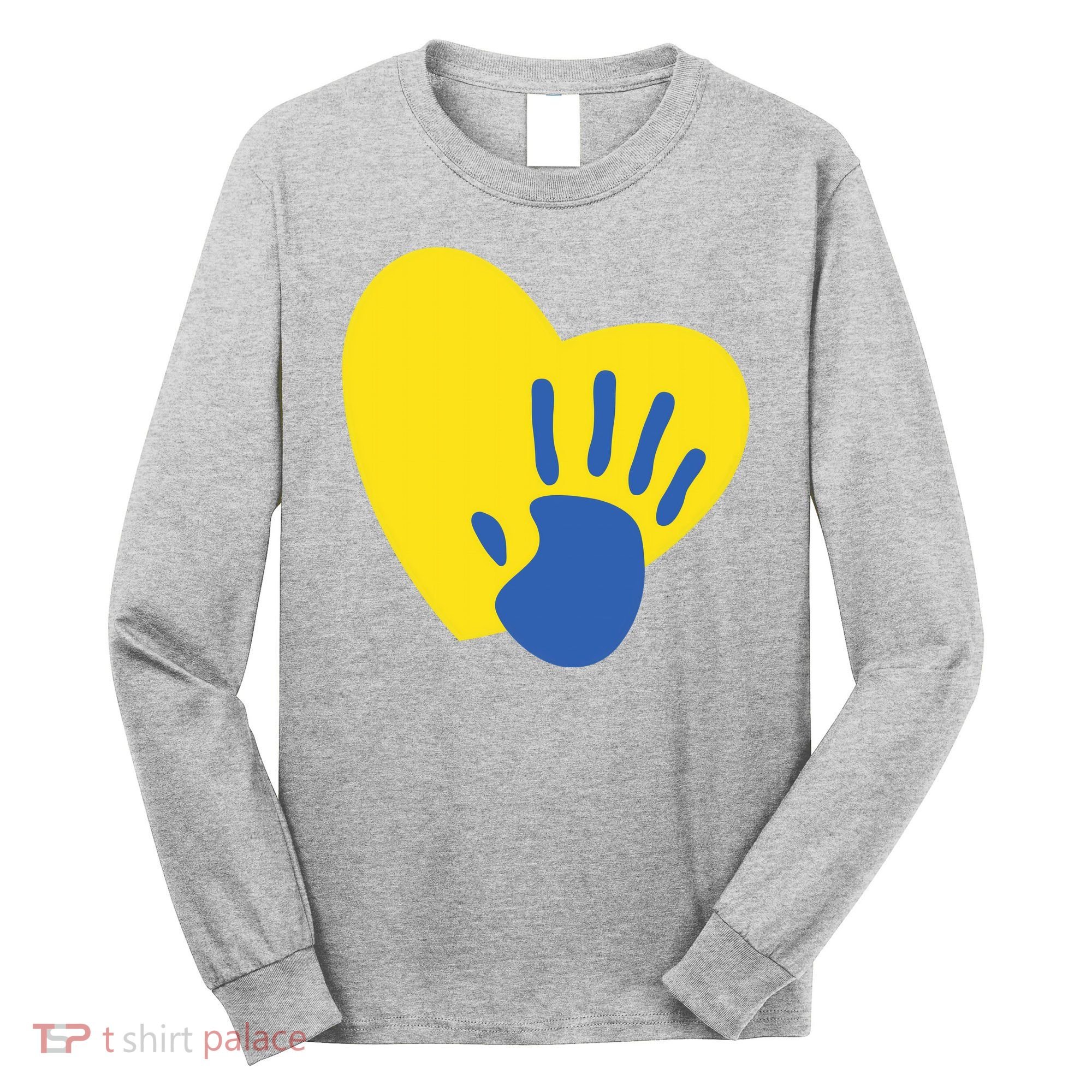 Support Down Syndrome Heart Awareness Long Sleeve Shirt