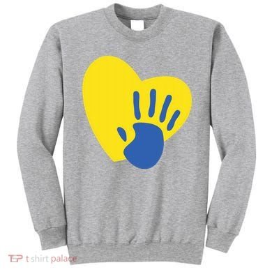 Support Down Syndrome Heart Awareness Sweatshirt