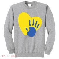 Support Down Syndrome Heart Awareness Sweatshirt thumb 0
