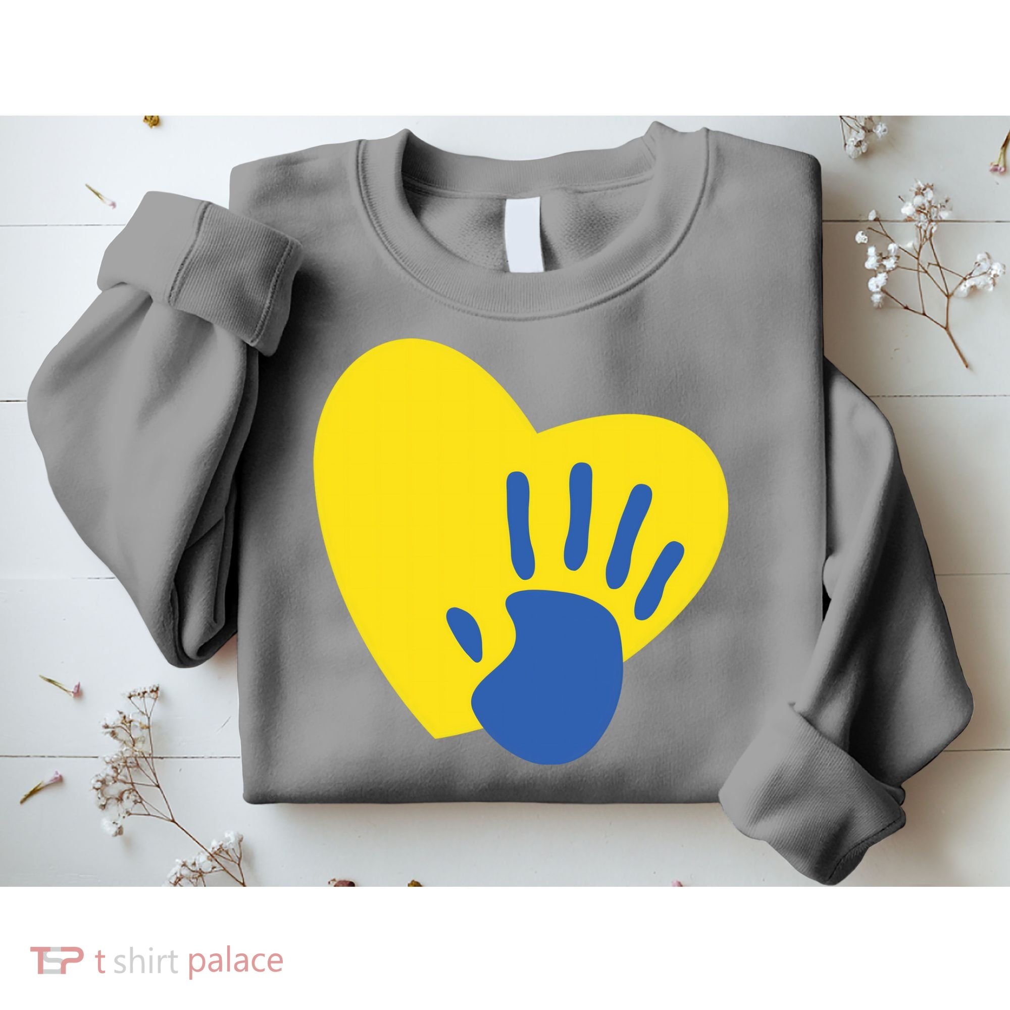 Support Down Syndrome Heart Awareness Sweatshirt