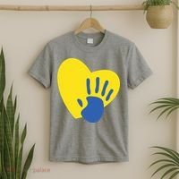 Support Down Syndrome Heart Awareness T-Shirt thumb 2