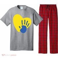 Support Down Syndrome Heart Awareness Pajama Set thumb 0