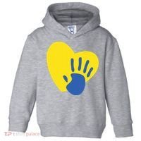 Support Down Syndrome Heart Awareness Toddler Hoodie thumb 0