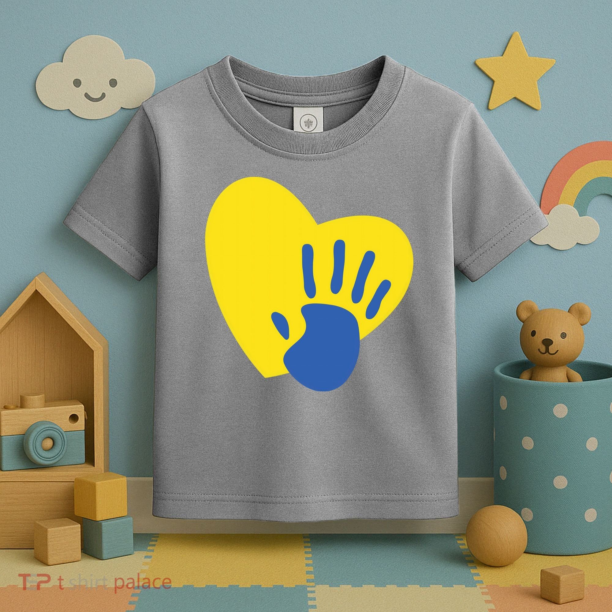 Support Down Syndrome Heart Awareness Toddler T-Shirt