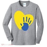 Support Down Syndrome Heart Awareness Kids Long Sleeve Shirt thumb 0