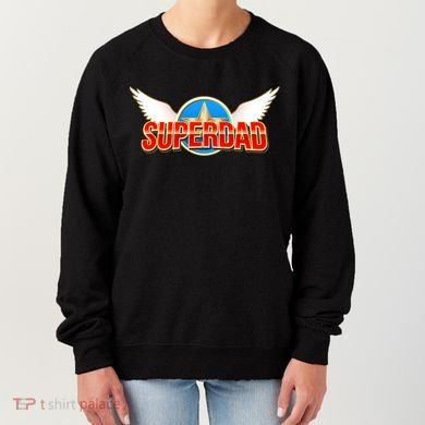 Super Dad Superhero Winged Badge Emblem Women's Sweatshirt