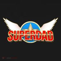 Super Dad Superhero Winged Badge Emblem Doggie Tank thumb 4