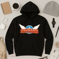 Super Dad Superhero Winged Badge Emblem Hoodie thumb 3