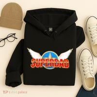 Super Dad Superhero Winged Badge Emblem Hoodie thumb 4